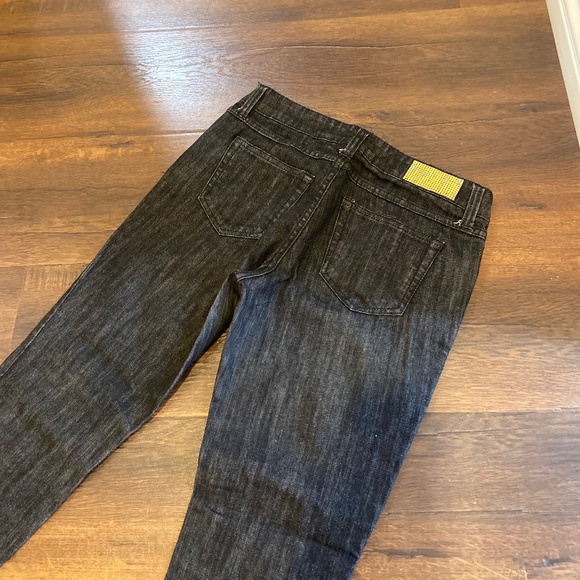 Y2K SOUTH POLE COLLECTION DARK BLACK SKINNY DENIM JEANS SZ 7 - Picture 5 of 10